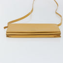 LOEWE Shoulder Wallet Bag Leather Yellow Auth SW1530-5