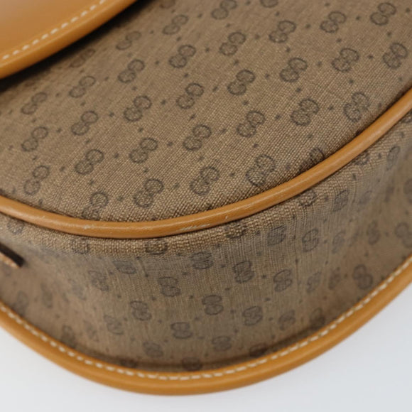 GUCCI Micro GG Supreme Shoulder Bag PVC Beige Gold 007 115 0074 Auth SW1540