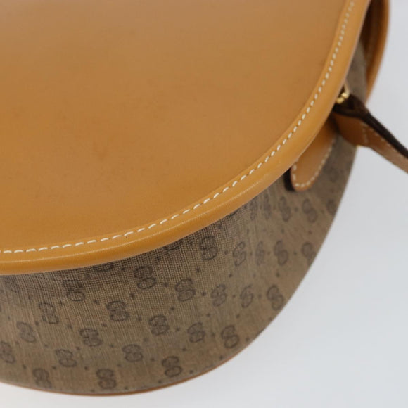 GUCCI Micro GG Supreme Shoulder Bag PVC Beige Gold 007 115 0074 Auth SW1540