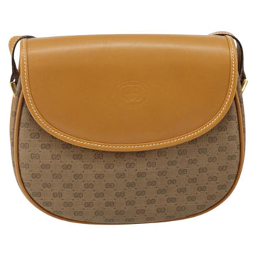 GUCCI Micro GG Supreme Shoulder Bag PVC Beige Gold 007 115 0074 Auth SW1540 - 0