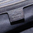 GUCCI GG Canvas Hand Bag Black Gold Auth SW1542-18