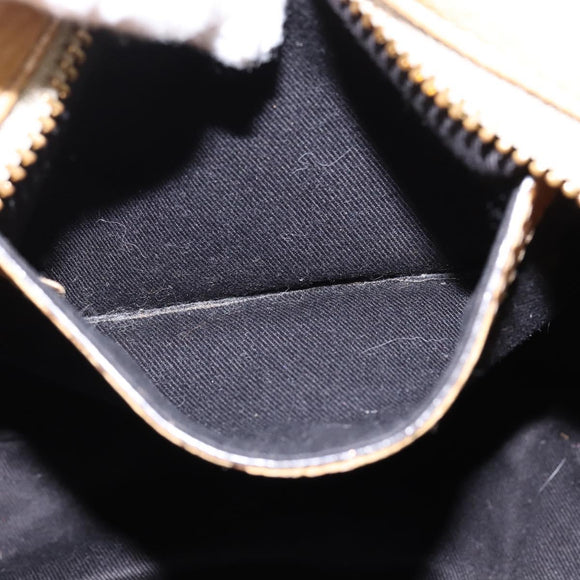 Chloe Etel Hand Bag Leather 2way Beige Gold Auth SW1546