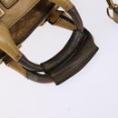 Chloe Etel Hand Bag Leather 2way Beige Gold Auth SW1546-7