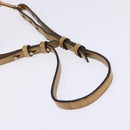 Chloe Etel Hand Bag Leather 2way Beige Gold Auth SW1546-9