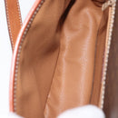 CELINE Macadam Canvas Shoulder Bag PVC Leather Brown Gold Auth SW1550-10