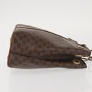 CELINE Macadam Canvas Shoulder Bag PVC Leather Brown Gold Auth SW1551-3