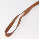 CELINE Macadam Canvas Shoulder Bag PVC Leather Brown Gold Auth SW1551-7