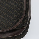 LOEWE Anagram Shoulder Bag Canvas Brown Gold Auth SW1553-16