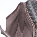 LOEWE Anagram Shoulder Bag Canvas Brown Gold Auth SW1553-20