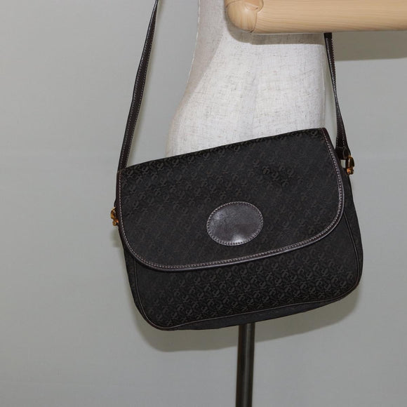 LOEWE Anagram Shoulder Bag Canvas Brown Gold Auth SW1553