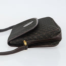 LOEWE Anagram Shoulder Bag Canvas Brown Gold Auth SW1553-4