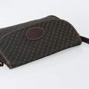 LOEWE Anagram Shoulder Bag Canvas Brown Gold Auth SW1553-6