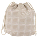 CHANEL New Travel line Pouch Nylon Pink CC Auth SW1558-1