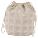 CHANEL New Travel line Pouch Nylon Pink CC Auth SW1558-13