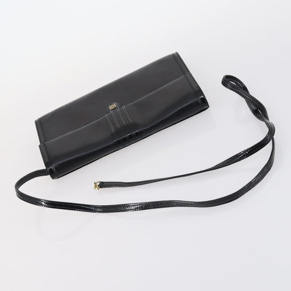 GIVENCHY Shoulder Bag Leather 2Set Black Auth SW1560