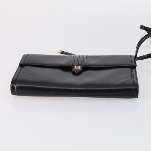 GIVENCHY Shoulder Bag Leather 2Set Black Auth SW1560