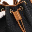 SAINT LAURENT Shoulder Bag PVC Leather Black Auth SW1561-11