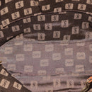 SAINT LAURENT Shoulder Bag Leather Brown Gold Auth SW1562-16