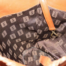 SAINT LAURENT Shoulder Bag Leather Brown Gold Auth SW1562-18