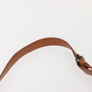 SAINT LAURENT Shoulder Bag Leather Brown Gold Auth SW1562-9