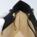 BALLY Hand Bag Leather Black Gold Auth SW1563-18