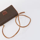 CELINE Macadam Canvas Shoulder Bag PVC Leather 2Set Brown Beige Auth SW1565-18