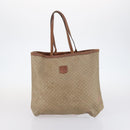 CELINE Macadam Canvas Shoulder Bag PVC Leather 2 Set Brown Beige Auth SW1565-2