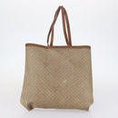 CELINE Macadam Canvas Shoulder Bag PVC Leather 2Set Brown Beige Auth SW1565-3