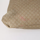 CELINE Macadam Canvas Shoulder Bag PVC Leather 2Set Brown Beige Auth SW1565-5