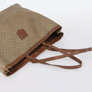 CELINE Macadam Canvas Shoulder Bag PVC Leather 2Set Brown Beige Auth SW1565-6