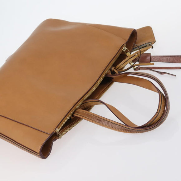 Chloe Gucci Hand Bag Leather 2Set Brown Auth SW1566