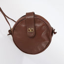 VALENTINO Saint Laurent Shoulder Bag Canvas Leather 2Set Beige Brown Auth SW1567-10