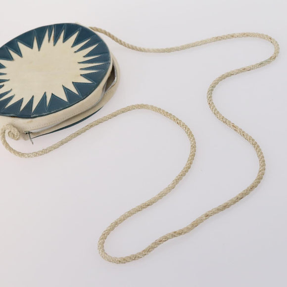 VALENTINO Saint Laurent Shoulder Bag Canvas Leather 2Set Beige Brown Auth SW1567