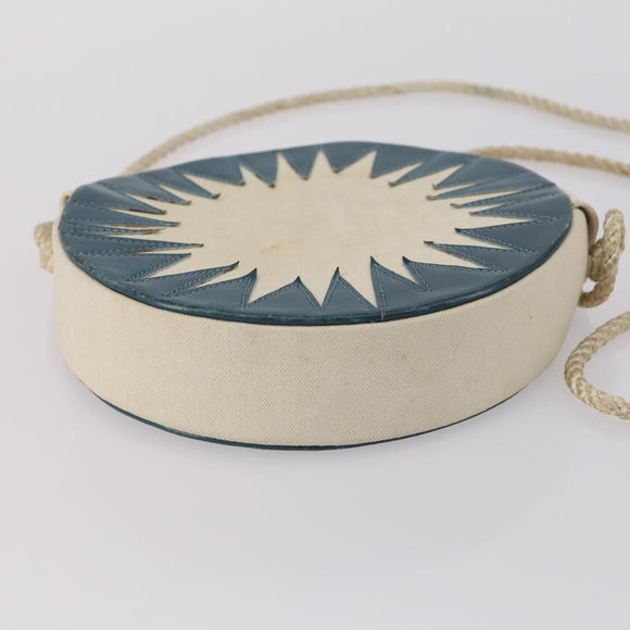 VALENTINO Saint Laurent Shoulder Bag Canvas Leather 2Set Beige Brown Auth SW1567