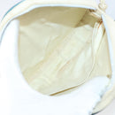 VALENTINO Saint Laurent Shoulder Bag Canvas Leather 2Set Beige Brown Auth SW1567-9