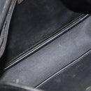 Christian Dior Honeycomb Canvas Shoulder Bag PVC Black Gold Auth SW1569-11