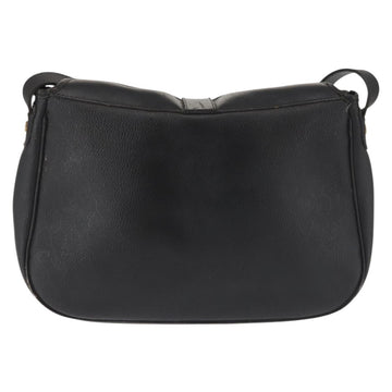 Christian Dior Honeycomb Canvas Shoulder Bag PVC Black Gold Auth SW1569 - 0