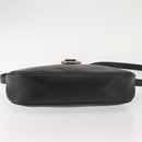 Christian Dior Honeycomb Canvas Shoulder Bag PVC Black Gold Auth SW1569-5