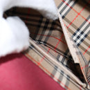 BURBERRY Hand Bag Leather Bordeaux Silver Auth sw1572-17