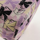 Miu Miu CANAPA CATS Pouch Canvas Pink Silver Auth sw1573M-16