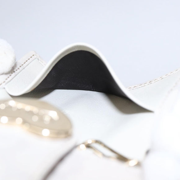 GUCCI Guccissima GG Canvas Key Case Leather White 203551 Auth sw1578