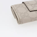 GUCCI Guccissima GG Canvas Key Case Leather White 203551 Auth sw1578-15