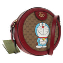 GUCCI Micro GG Supreme Doraemon Collaboration Bag PVC Beige 625216 Auth sw1582M-1