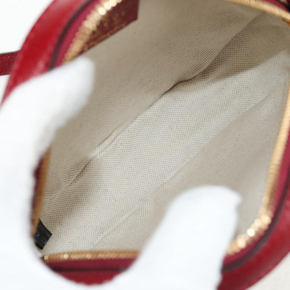 GUCCI Micro GG Supreme Doraemon Collaboration Bag PVC Beige 625216 Auth sw1582M