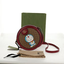 GUCCI Micro GG Supreme Doraemon Collaboration Bag PVC Beige 625216 Auth sw1582M-25