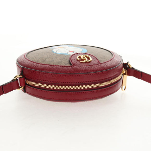 GUCCI Micro GG Supreme Doraemon Collaboration Bag PVC Beige 625216 Auth sw1582M