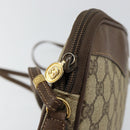 GUCCI GG Canvas Shoulder Bag PVC Leather Beige Auth sw1583-10