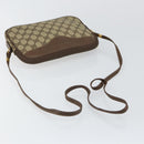 GUCCI GG Canvas Shoulder Bag PVC Leather Beige Auth sw1583-7