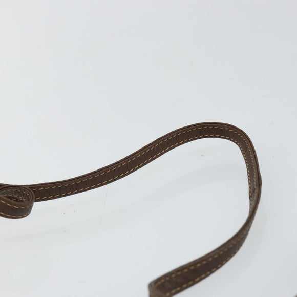 GUCCI GG Canvas Shoulder Bag PVC Leather Beige Auth sw1583