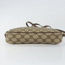 GUCCI GG Canvas Shoulder Bag PVC Leather Beige Auth sw1583-5